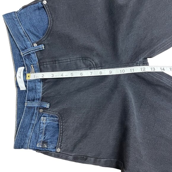 KANCAN JEANS REGAN HIGH RISE 90S BOYFRIEND TWO TONE SIZE 7/27 KC8680BK - Picture 11 of 12